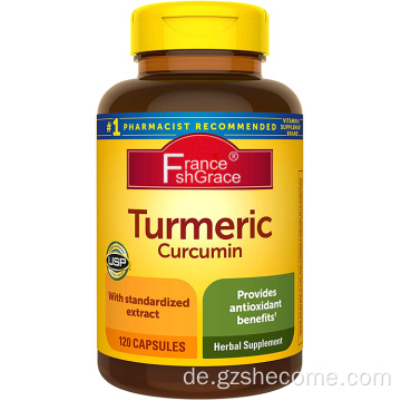 Kurkuma -Ergänzung antioxidativer Stützcurcuminkapseln